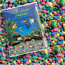 Pure Water Pebbles&reg; Neon Rainbow Aquarium Gravel